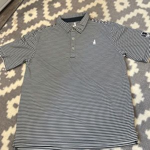 Johnnie O Boys 14 Prep-formance Polo Navy and White